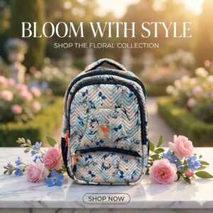 floral backpack
